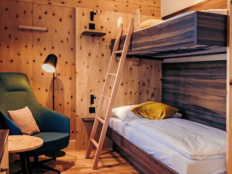 Etagenbetten im Familienzimmer Hotel Laudinella