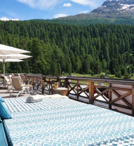 Lake View Bar at the Lej da Staz Restaurant