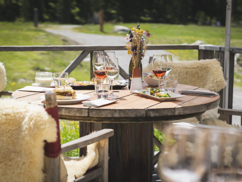 Lej da Staz Restaurant Terrace