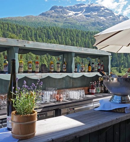 Lake View Bar at the Lej da Staz Restaurant